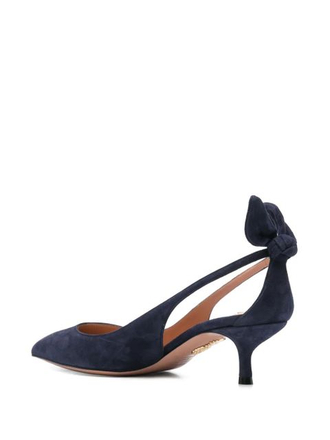 Aquazzura 40mm Bow Tie pumps - Blue
