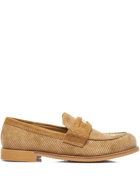 Miu Miu corduroy loafers - Neutrals - zdjęcie produktu nr 1