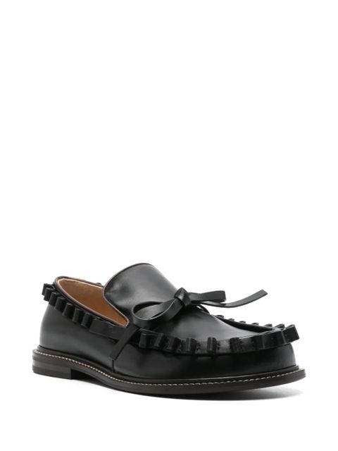 JW Anderson ruffle-detail loafers - Black - zdjęcie produktu nr 2