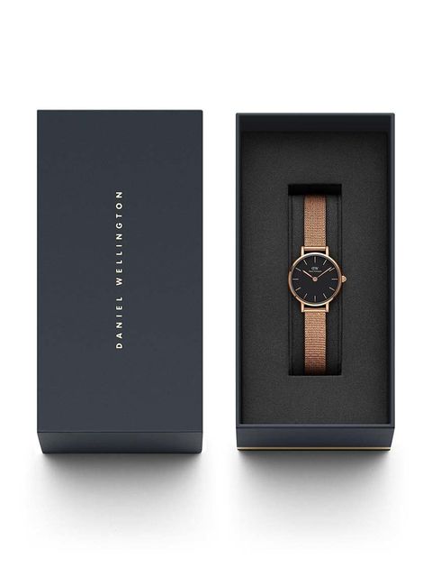 Daniel Wellington zegarek Petite 24 Pressed Melrose damski kolor różowy