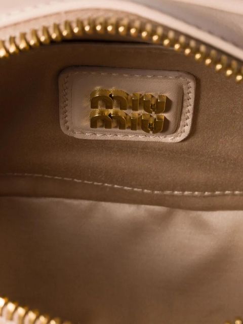 Miu Miu mini Arcadie matelassé leather bag - Pink