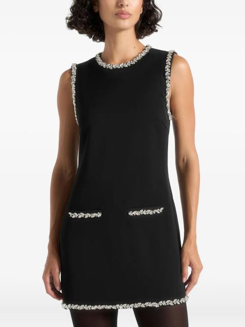 Manière De Voir Cia crystal embellished pocket mini dress - Black - zdjęcie produktu nr 1