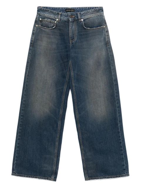 Balenciaga logo-patch jeans - Blue - zdjęcie produktu nr 1
