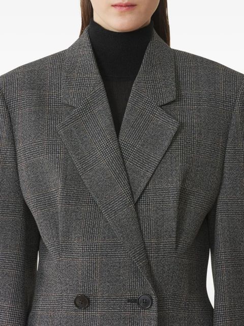Lanvin checked double-breasted blazer - Grey