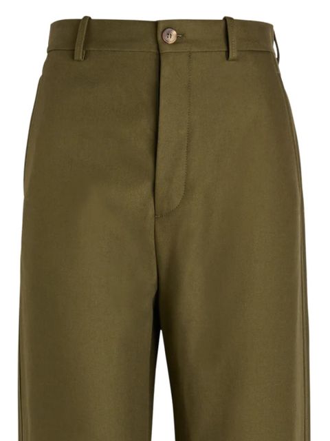 WARDROBE.NYC straight-leg cotton trousers - Green - zdjęcie produktu nr 2