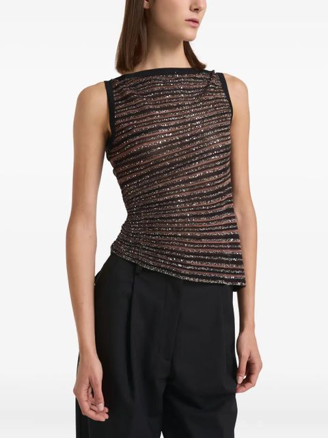 Missoni striped sequin-embellished top - Black - zdjęcie produktu nr 1