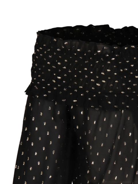 Self-Portrait off-shoulder ruffled top - Black - zdjęcie produktu nr 2