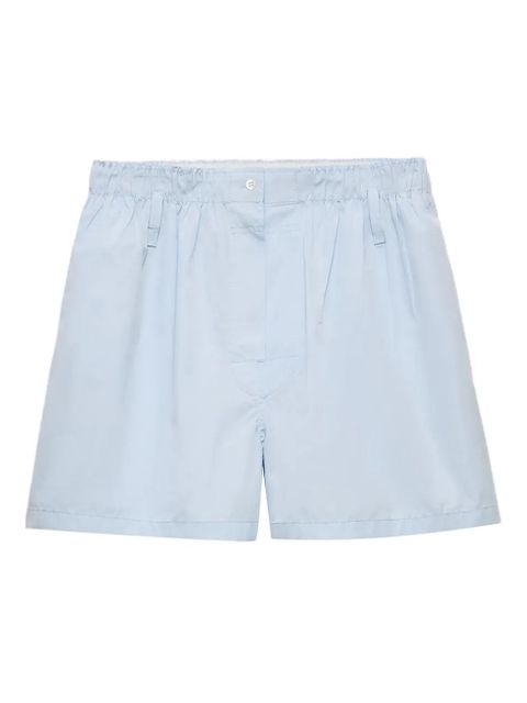 Prada cotton-poplin shorts - Blue - zdjęcie produktu nr 1