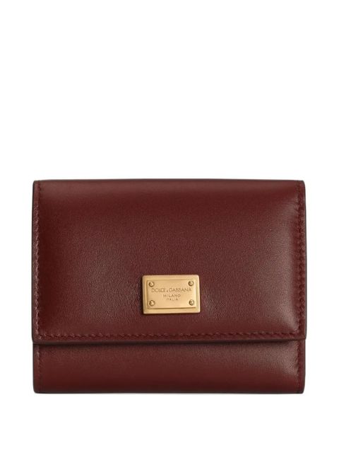 Dolce & Gabbana logo-plaque wallet - Red - zdjęcie produktu nr 1