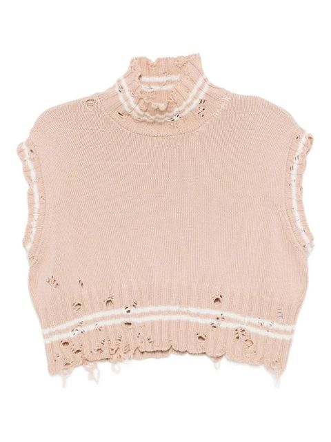 Marni cotton cropped vest - Neutrals - zdjęcie produktu nr 1