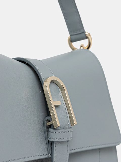 Furla torebka skórzana kolor niebieski WB01032.BX2045.3963S