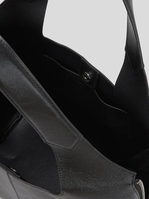 Karl Lagerfeld torebka skórzana K/HARDWARE kolor czarny A3W30080