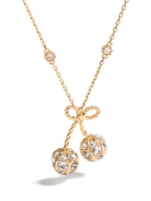 Valentino Garavani Cherryfic crystal-embellished necklace - Gold