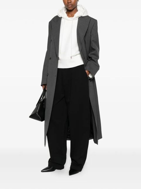 Sportmax Spdslogan drawstring hoodie - White - zdjęcie produktu nr 2