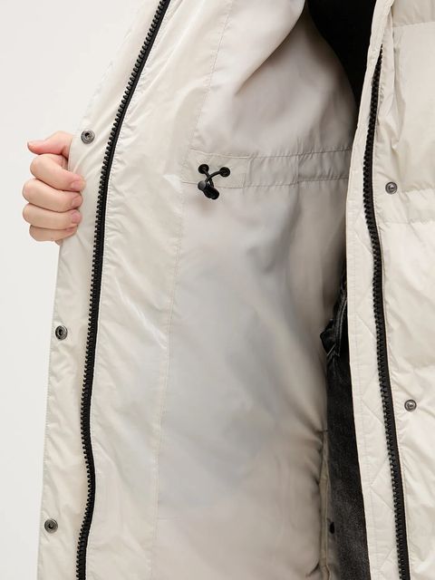 Karl Lagerfeld Jeans kurtka kolor beżowy zimowa A4W15059