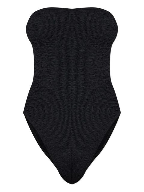 Bond-eye strapless textured swimsuit - Black - zdjęcie produktu nr 1
