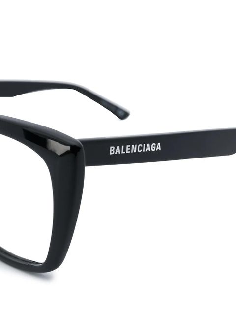 Balenciaga Eyewear Square Glasses - Black