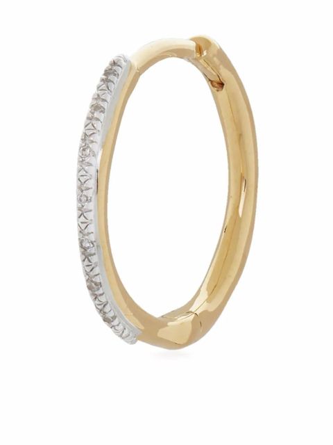 Monica Vinader Riva wave hoop earrings - Gold - zdjęcie produktu nr 2