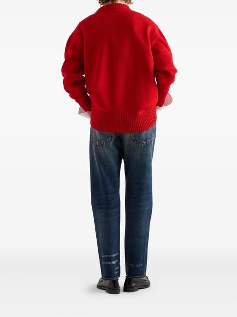 Prada washed five-pocket jeans - Blue