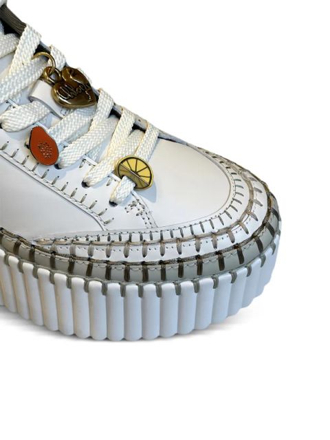 Chloé Nama wedge-heel sneakers - White