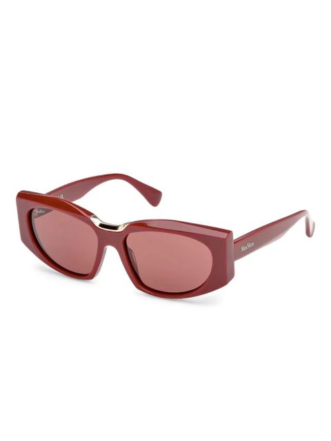 Max Mara Eyewear geometric-frame sunglasses - Red - zdjęcie produktu nr 1