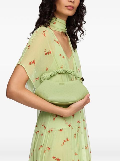 GANNI Bou ostrich-effect tote bag - Green - zdjęcie produktu nr 2