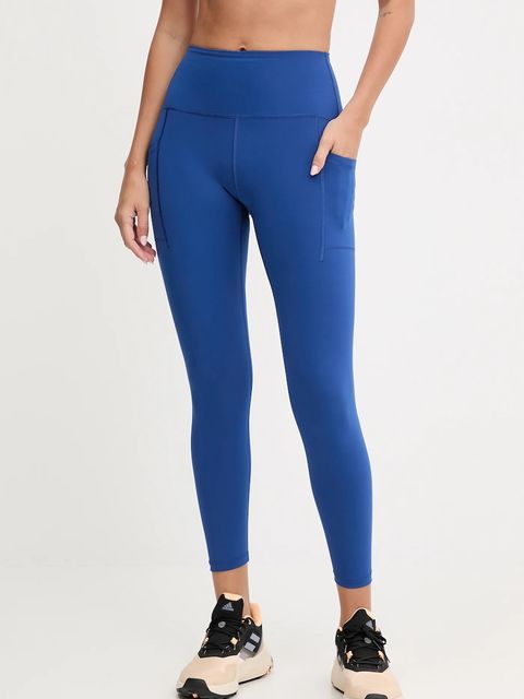 New Balance legginsy treningowe damskie kolor niebieski gładkie WP51268GAB - zdjęcie produktu nr 1