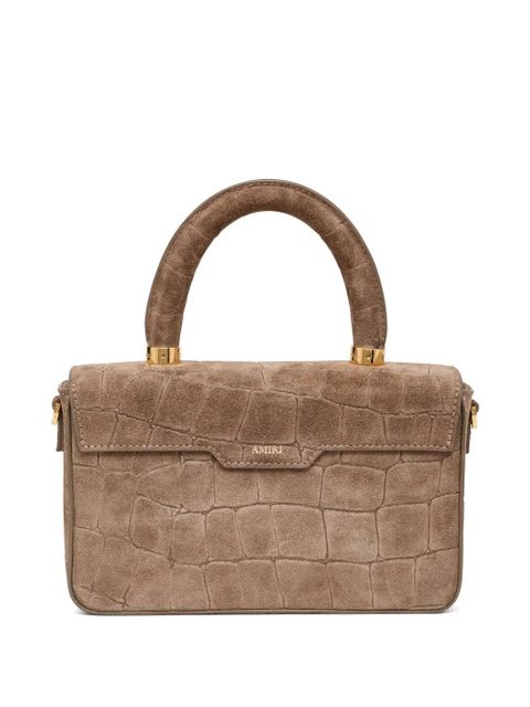 AMIRI croc-effect suede cross body bag - Neutrals - zdjęcie produktu nr 2