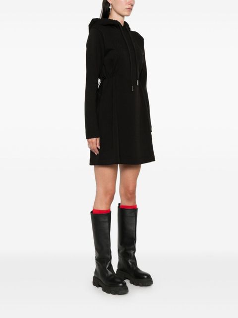 Moncler hooded mini dress - Black
