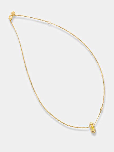 Michael Kors naszyjnik z zawieszką damski pozłacany z cyrkonią - zdjęcie produktu nr 1