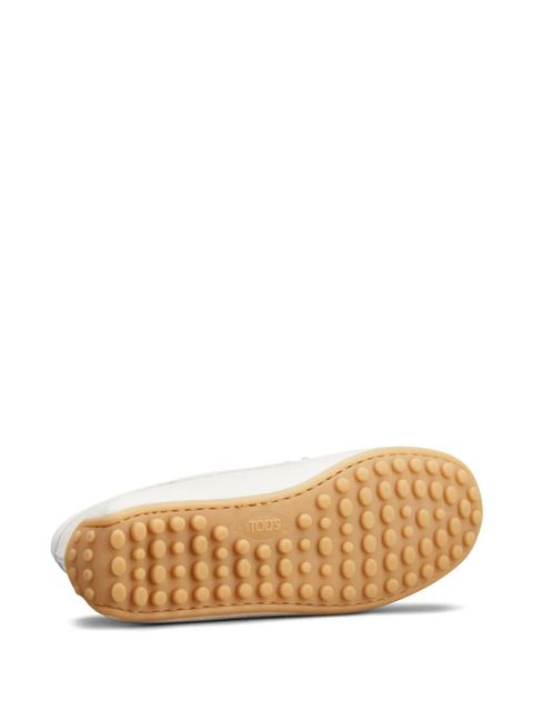 Tod's penny-slot leather loafers - White