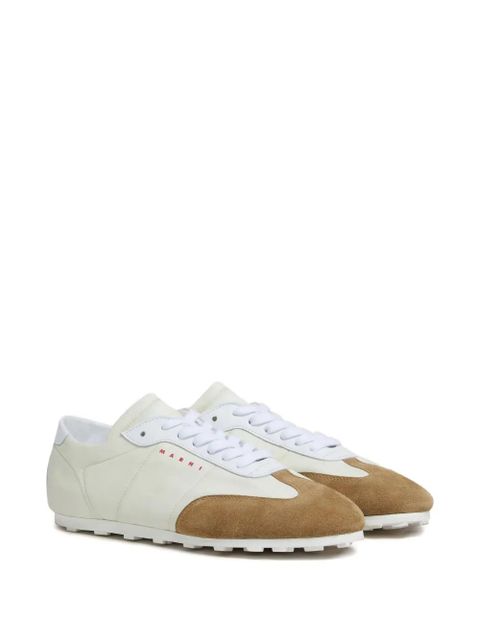 Marni Softy Soccer suede-detail sneakers - White