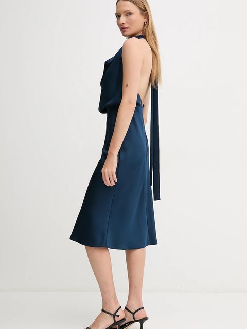 Sandro Ferrone sukienka kolor granatowy mini dopasowana S23XBEBIALETTI