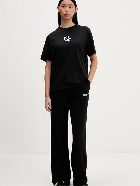 Karl Lagerfeld Jeans t-shirt damski kolor czarny B1W17086