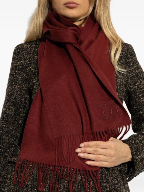 Max Mara Dalia fringed scarf - Red - zdjęcie produktu nr 2
