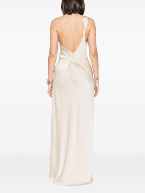Eleh one-shoulder dress - Neutrals