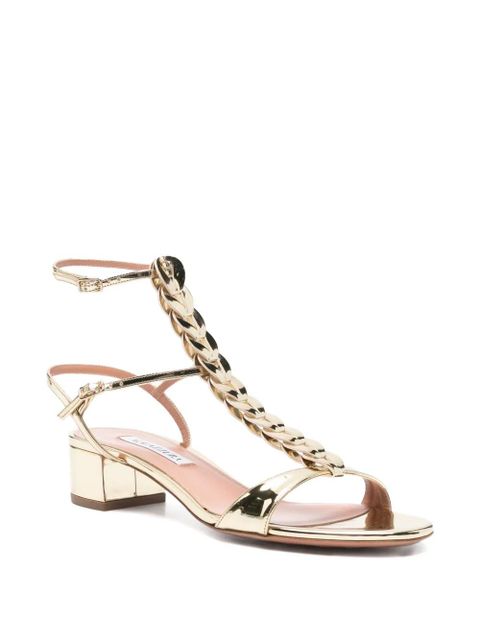 Aquazzura 35mm Destiny Gladiator heeled sandals - Gold - zdjęcie produktu nr 2