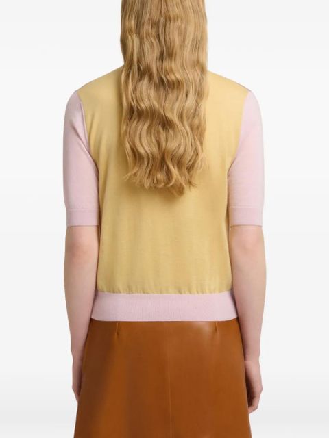 Marni colour-block striped shirt - Pink
