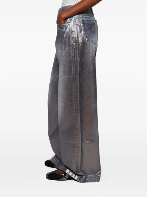 The Attico belt-loops jeans - Silver