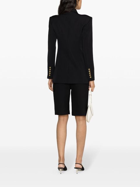 Balmain single-breasted virgin wool blazer - Black