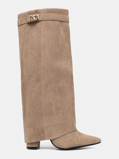 Answear.LAB kozaki kolor brązowy na słupku - zdjęcie produktu nr 2