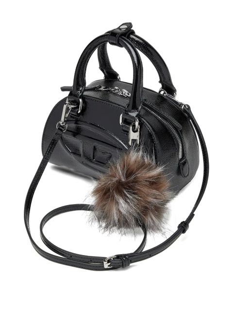 Diesel logo-embossed tote bag - Black