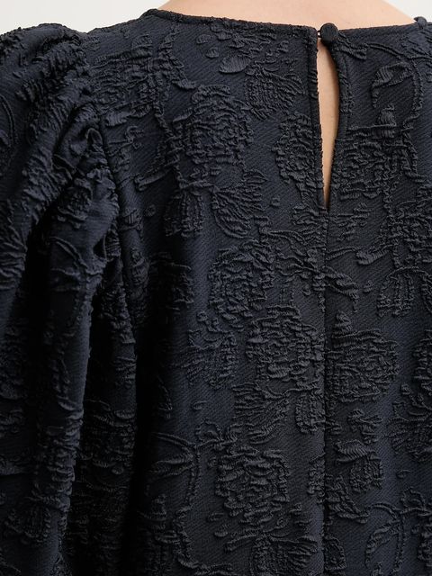 Stine Goya bluzka damska kolor granatowy wzorzysta SG-PS26-T065-2458