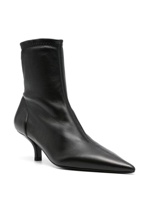 TOTEME 55mm The Heeled sock boots - Black - zdjęcie produktu nr 2