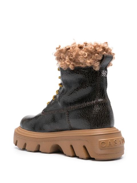 Casadei Generation C 60mm leather boots - Brown