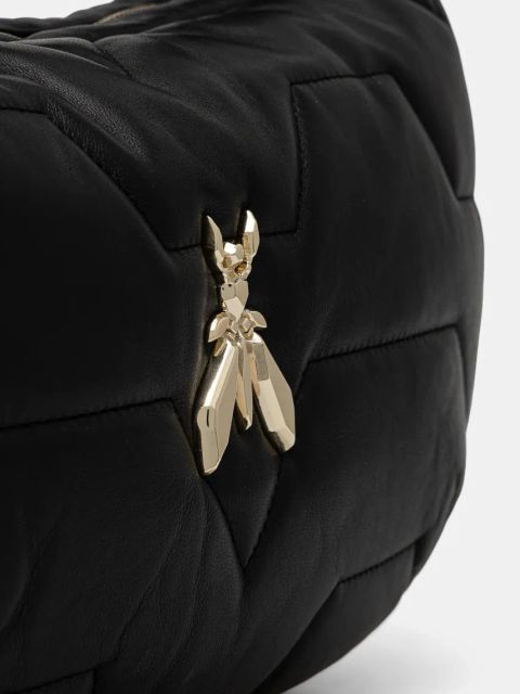 Patrizia Pepe torebka skórzana kolor czarny 8B0222 L006