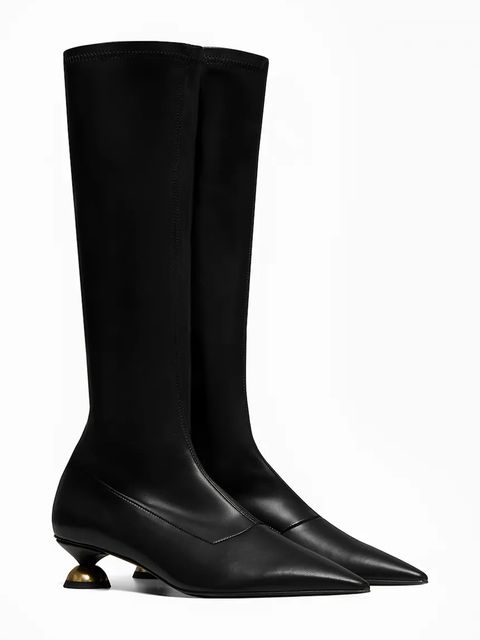 Vanda Novak kozaki ILARY DEEP BLACK damskie kolor czarny na małym obcasie - zdjęcie produktu nr 2