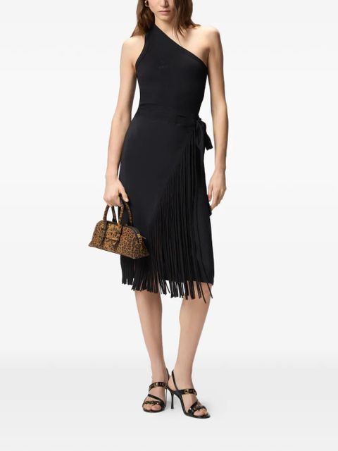 PINKO Bacedasco fringe wrap skirt - Black - zdjęcie produktu nr 2