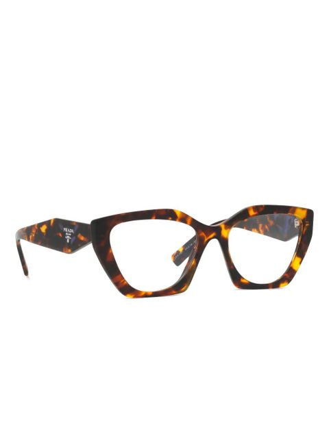 Prada Eyewear cat eye-frame glasses - Brown - zdjęcie produktu nr 2