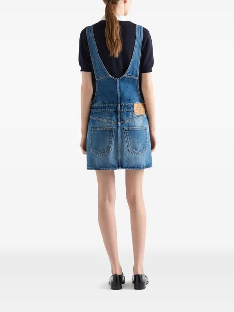 Prada denim bib mini-dress - Blue - zdjęcie produktu nr 2